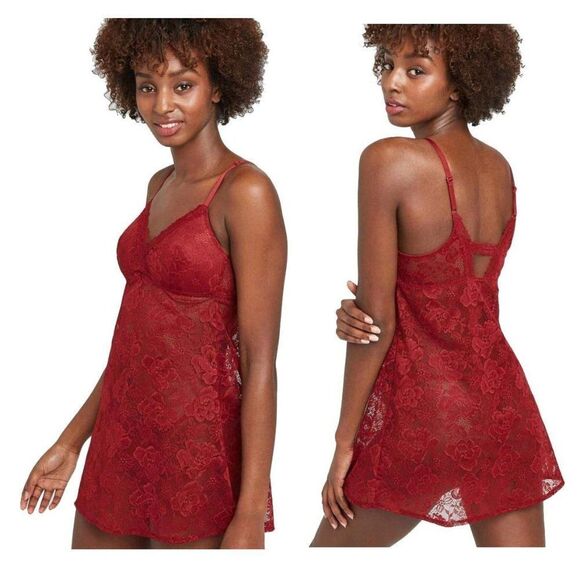 Auden Size Small Babydoll Lingerie Wirefree All Over Lace - Picture 1 of 14